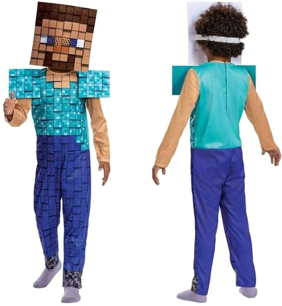 Minecraft Steve Plus kostiumas 7-8 metai