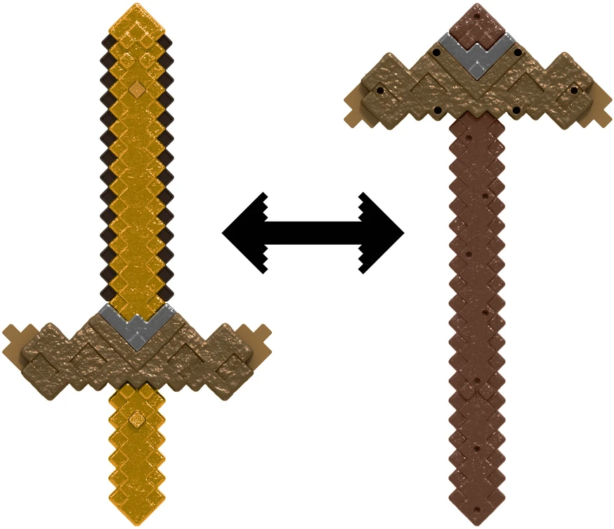 Mattel MINECRAFT transformuojamas kardas – kirtiklis (JKC15)