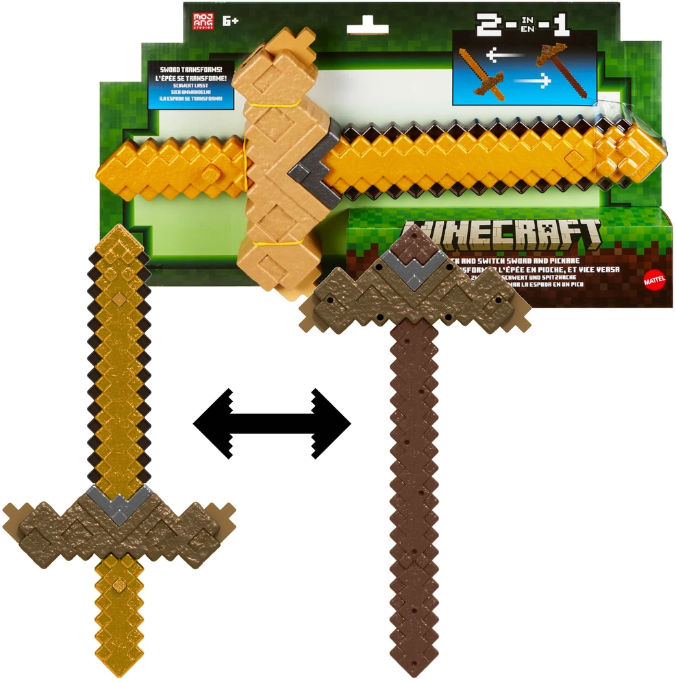Mattel MINECRAFT transformuojamas kardas – kirtiklis (JKC15)
