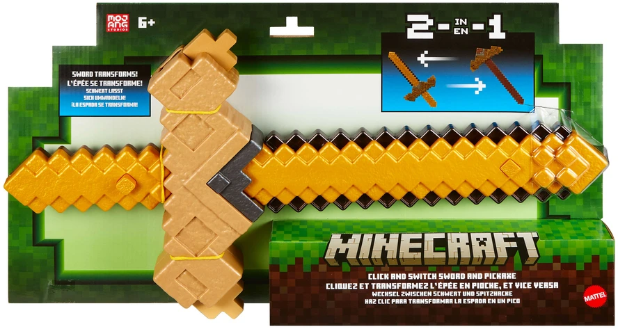 Mattel MINECRAFT transformuojamas kardas – kirtiklis (JKC15)