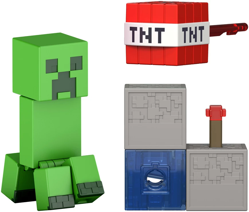 Minecraft Redstone Rinkinys Figūrėlė Creeper su armatą TNT 6+