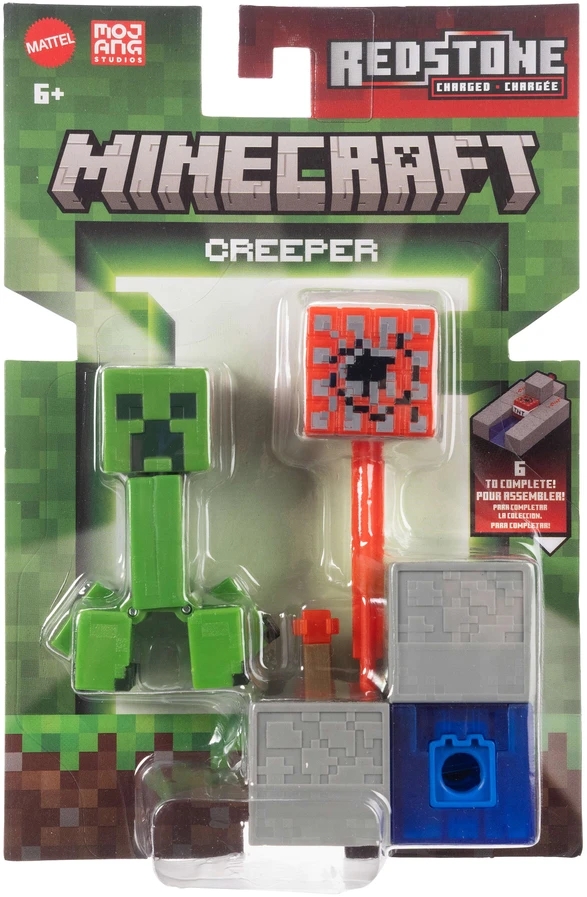 Minecraft Redstone Rinkinys Figūrėlė Creeper su armatą TNT 6+