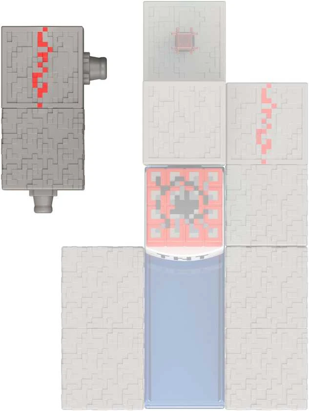 Minecraft figūrėlių rinkinys Redstone įkrautas skeletas serija 9 cm + priedai