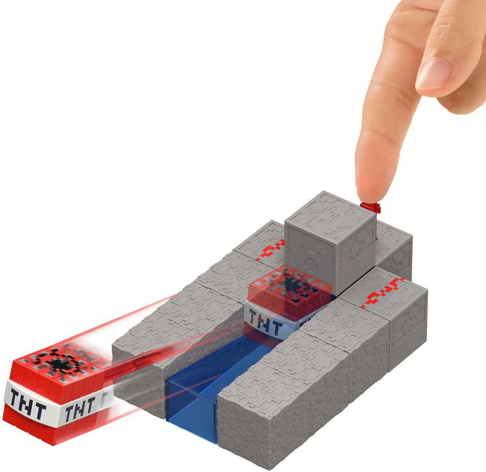 Minecraft figūrėlių rinkinys Redstone įkrautas skeletas serija 9 cm + priedai