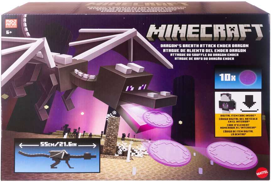 Mattel Figūrėlė Minecraft drakonas Endu su ugnies kvapo efektu