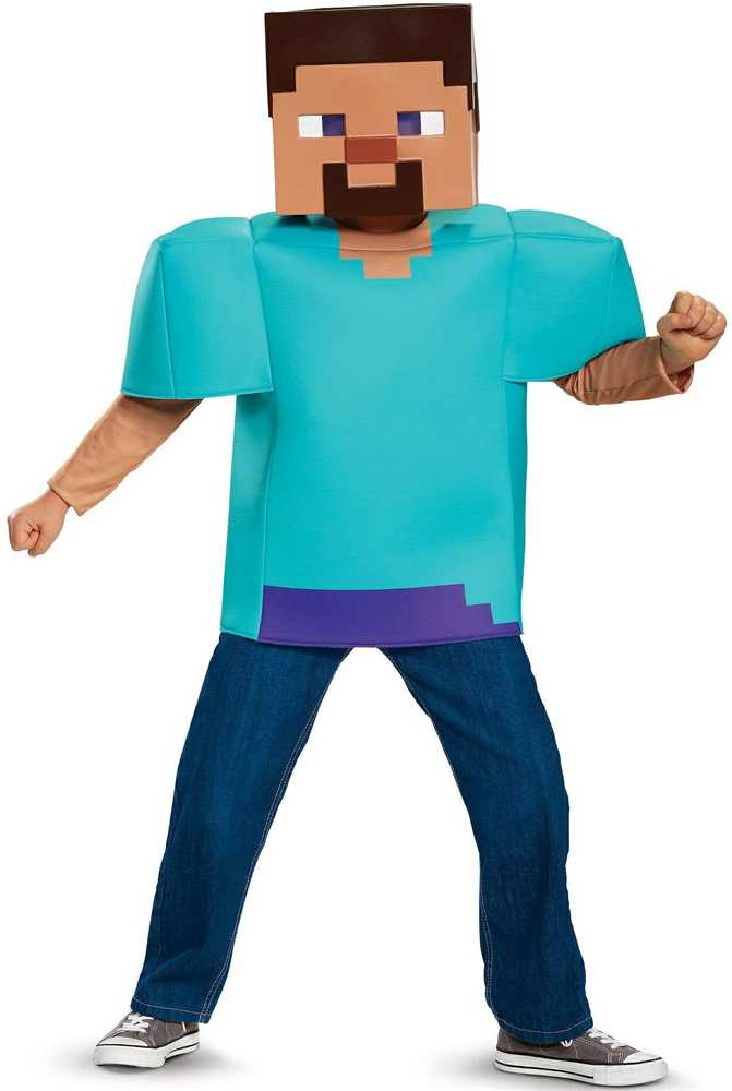 Disguise GoDan Steve kostiumas - Minecraft (licencija) M 7-8 m