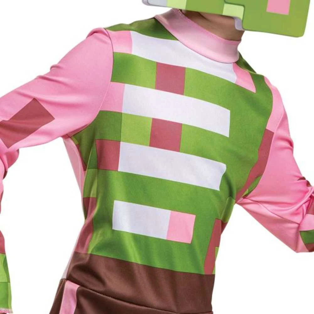 Almarina Minecraft karnavalinis kostiumas berniukui zombiui kiaulės kostiumo kaukėms 110-122 cm (4-6 metai)
