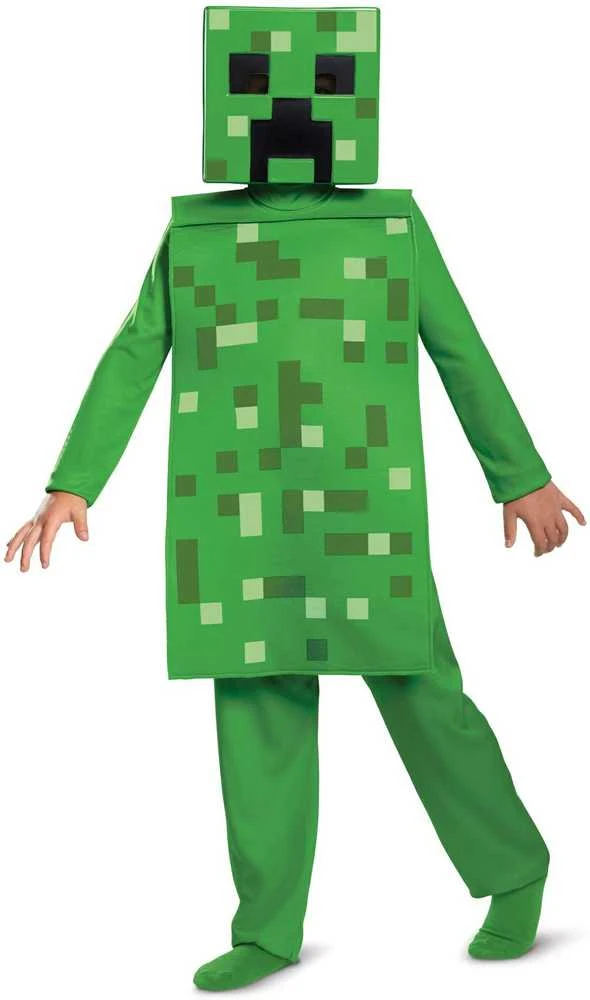 Minecraft karnavalinis kostiumas berniukui, Creeper kostiumas 137-149 cm (10-12 metų)