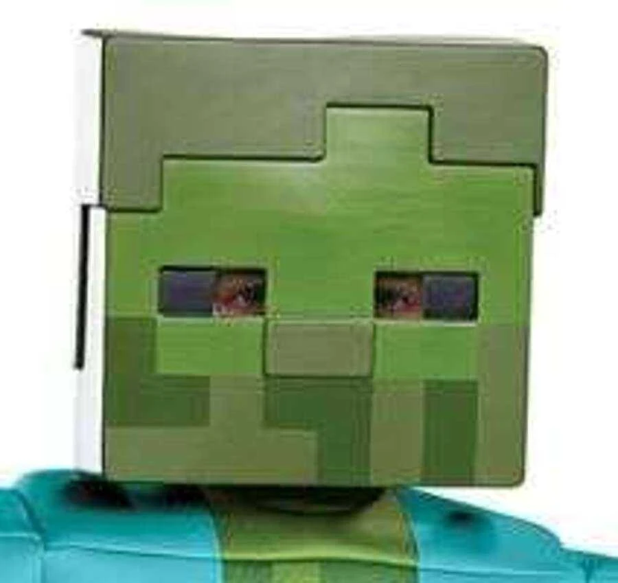 Almarina Minecraft karnavalinis kostiumas berniukui, zombiui, 110-122 cm (4-6 metai)