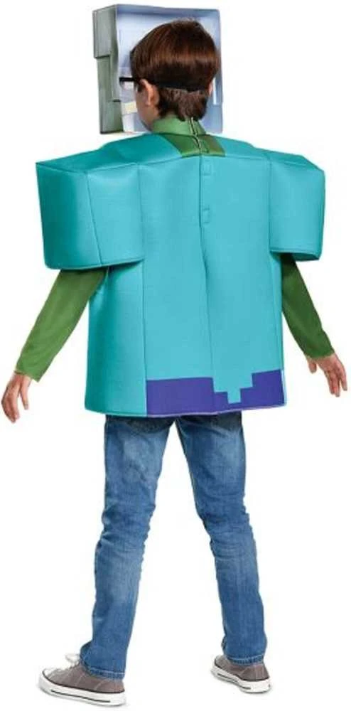 Almarina Minecraft karnavalinis kostiumas berniukui, zombiui, 110-122 cm (4-6 metai)