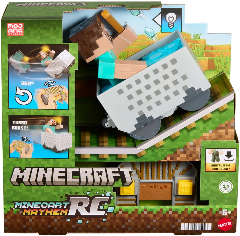Minecraft Steve'o RC nuotolinio valdymo automobilis