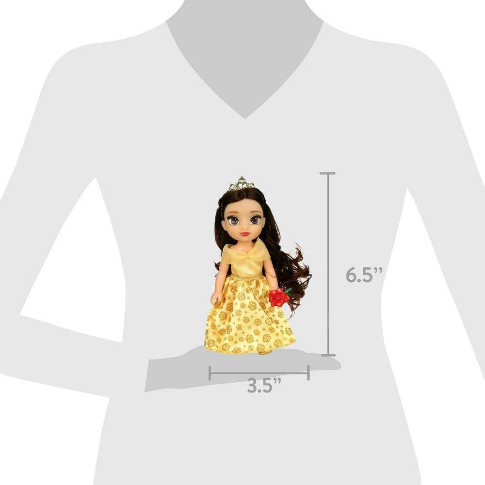 Jakks Disney gražuolė ir pabaisa Belle mini lėlė 16 cm + priedai