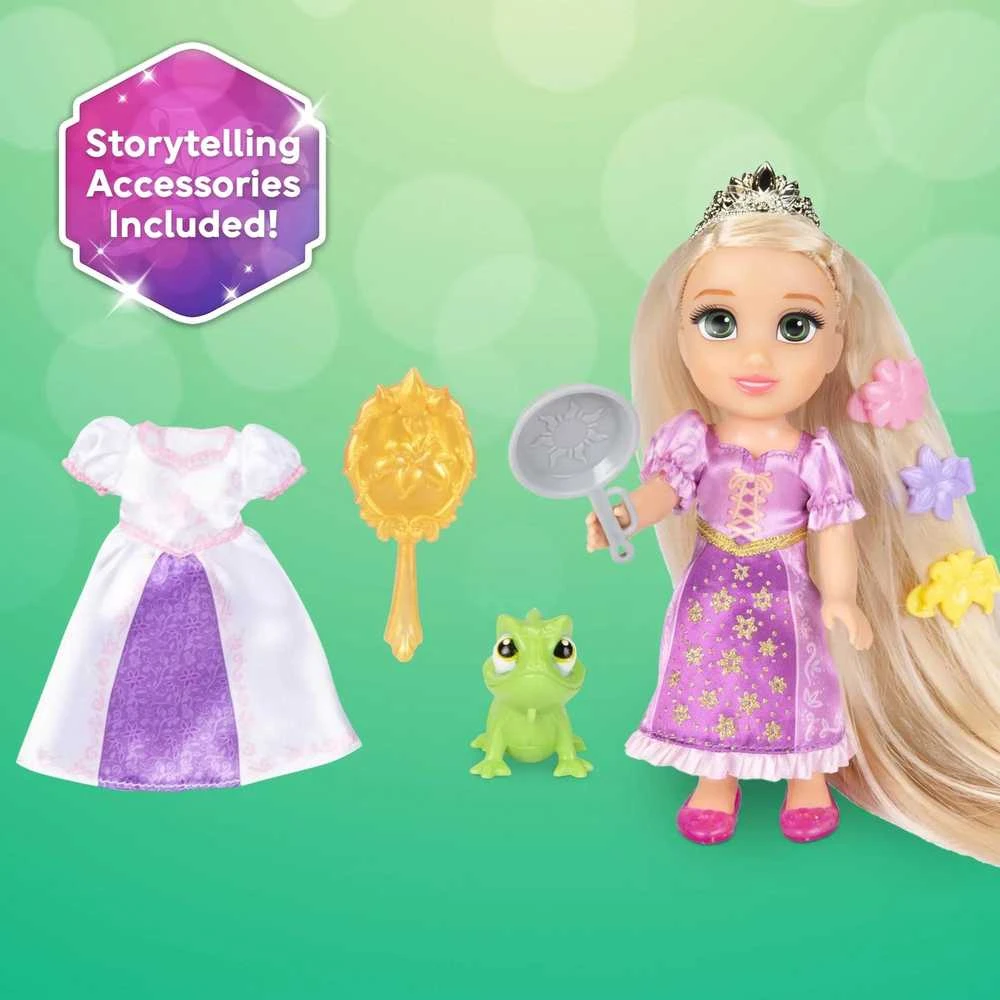 Disney Princess - Lėlė 15 cm - Ilgiausi plaukai Rapunzel (233794)
