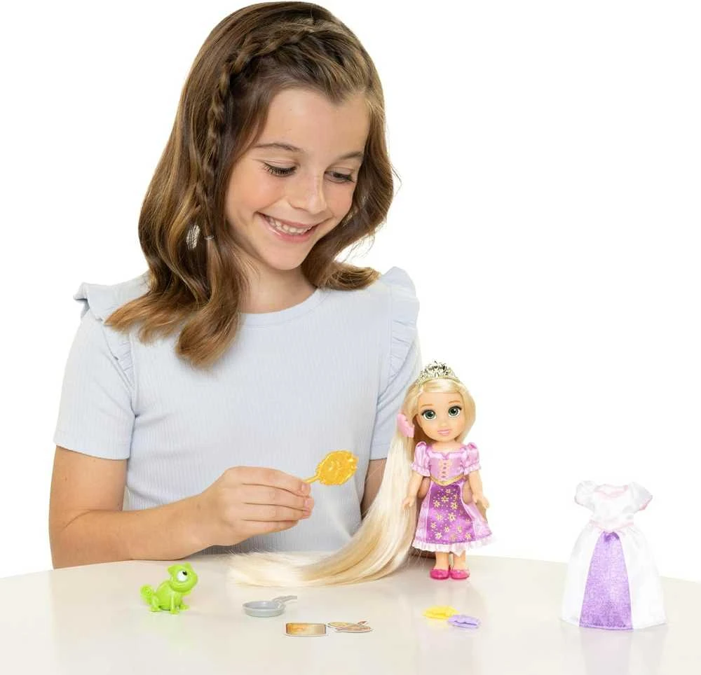 Disney Princess - Lėlė 15 cm - Ilgiausi plaukai Rapunzel (233794)