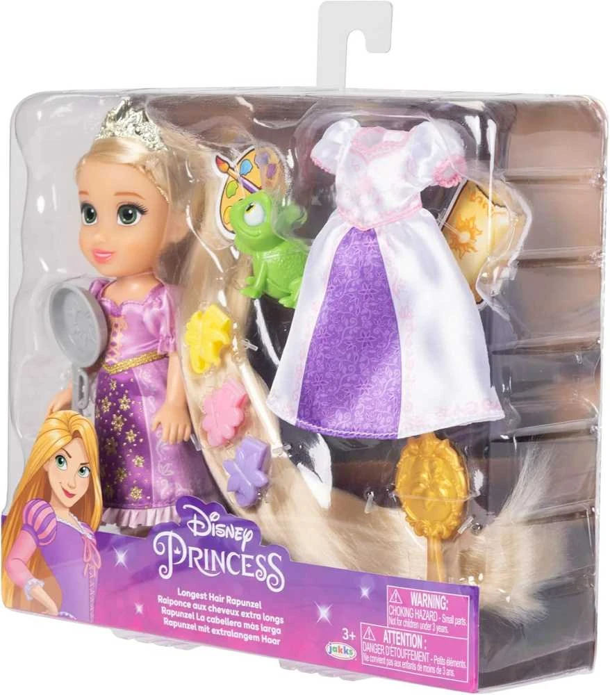 Disney Princess - Lėlė 15 cm - Ilgiausi plaukai Rapunzel (233794)
