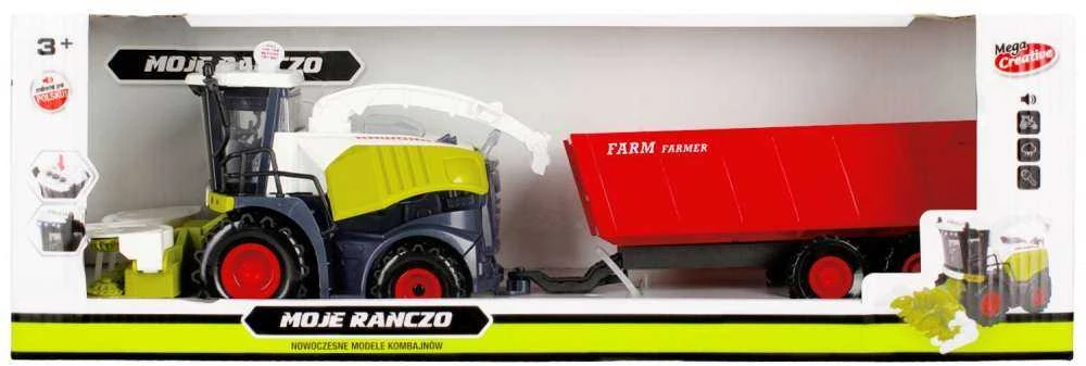 Mega Creative My Ranch Harvester su priekaba 40 cm su šviesomis ir garsais