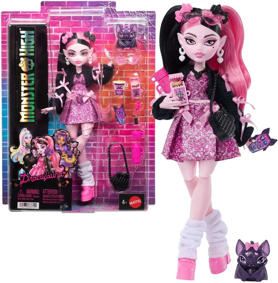 Mattel MONSTER HIGH lėlė Drakulaura (atnaujinta) (JHK29)