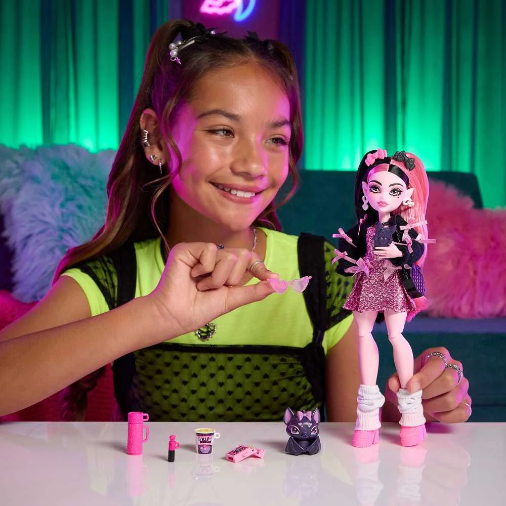 Mattel MONSTER HIGH lėlė Drakulaura (atnaujinta) (JHK29)