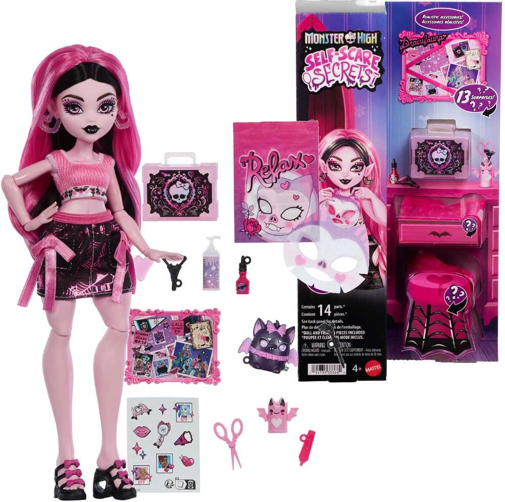 Mattel MONSTER HIGH SELF-SCARE SECRETS Drakulauros rinkinys