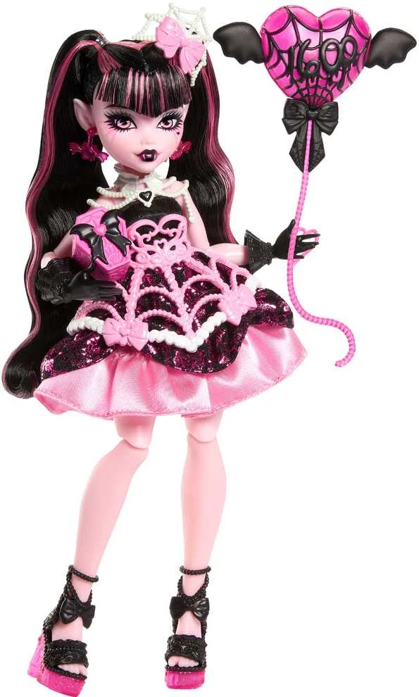 Mattel „Monster High Sweet Birthday“ lėlės Drakulaura rinkinys JBG74 aprašymas - Prekės nuotrauka