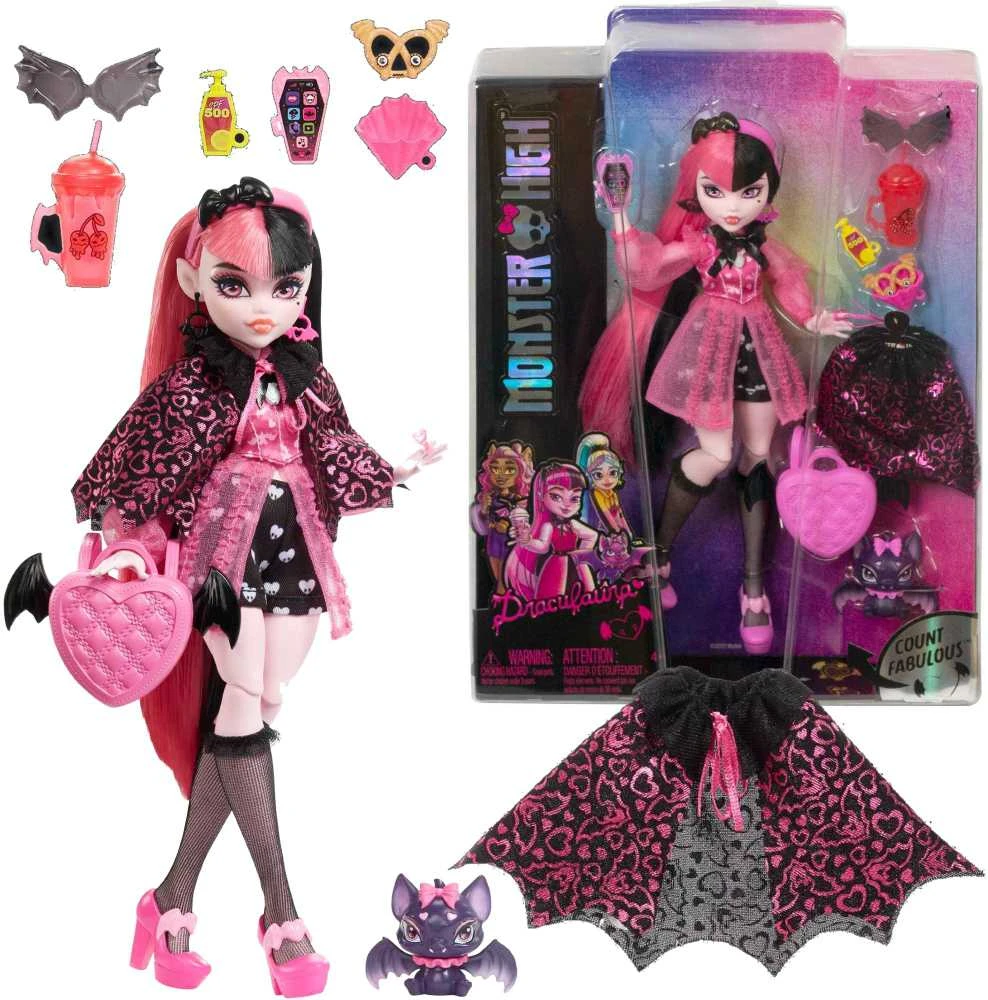 MONSTER HIGH lėlė Drakulaura