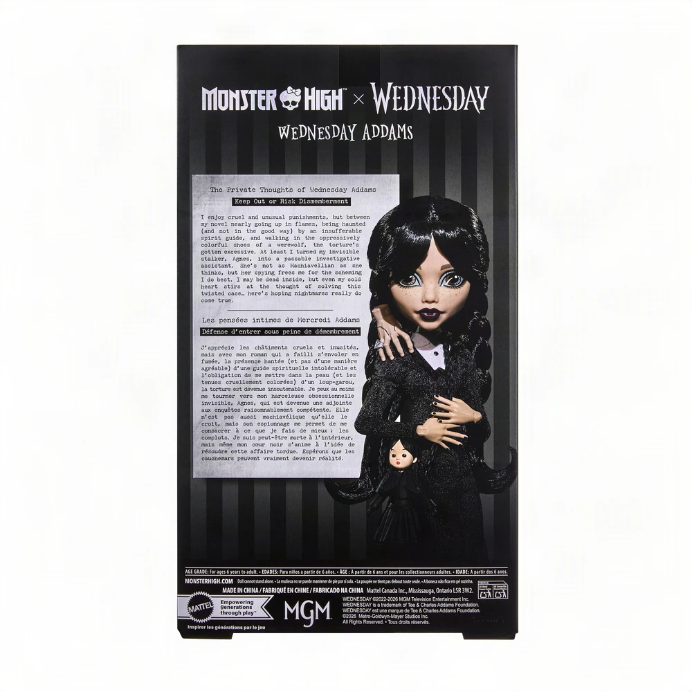 Mattel MONSTER HIGH X WEDNESDAY kolekcinė lėlė Trečiadienė (JNJ91)