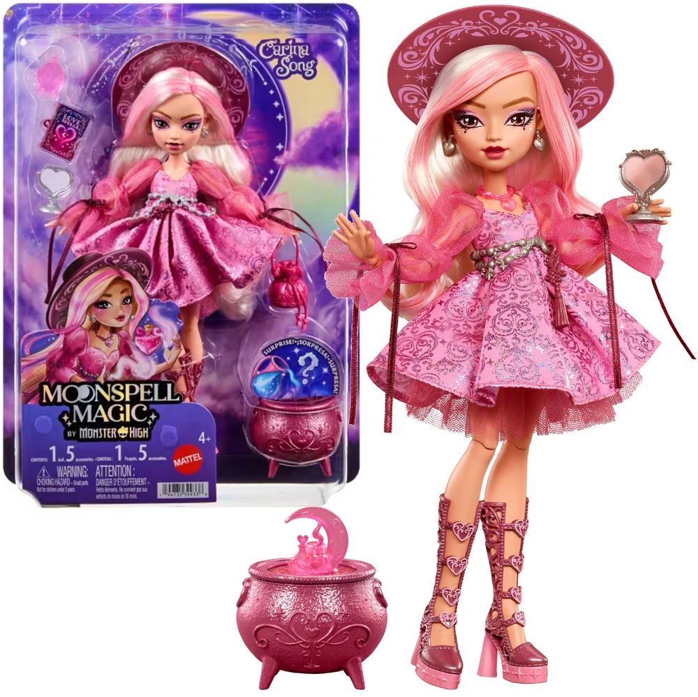 Mattel MONSTER HIGH MOONSPELL MAGIC lėlė Carina - meilės kerėtoja (JNM26)