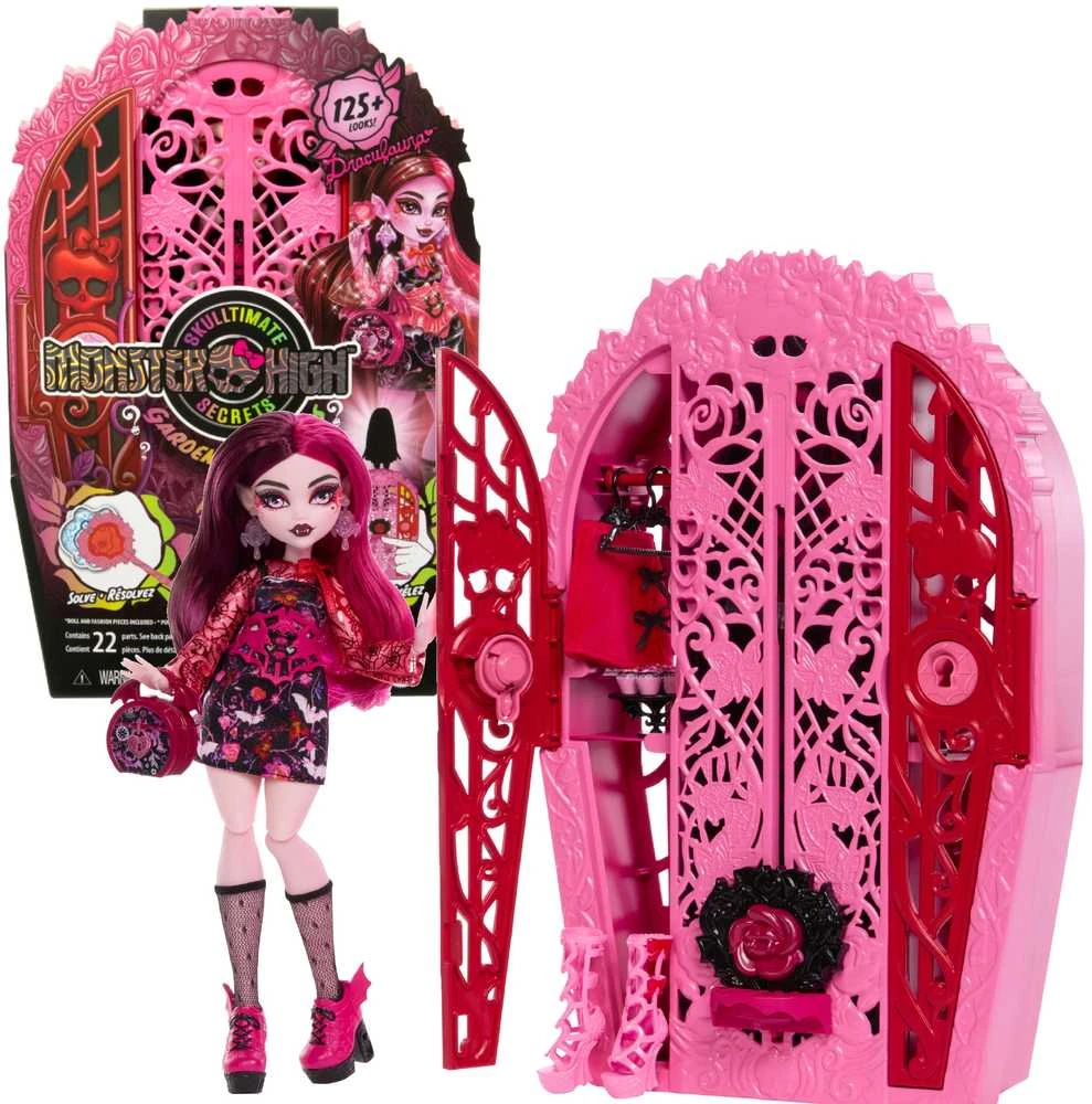 Mattel MONSTER HIGH SKULTIMATES siurprizų rinkinys – Drakulaura, vidurnakčio sodo serija (HYT72)