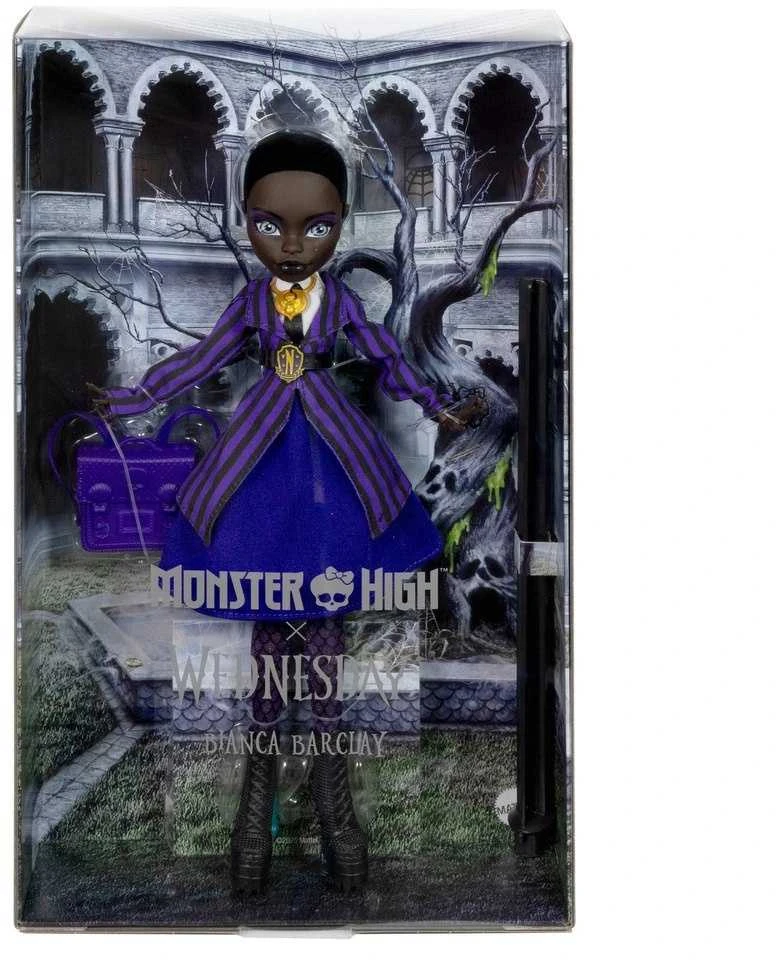 Mattel MONSTER HIGH X WEDNESDAY lėlė – Bianca, modelis - 218-2557
