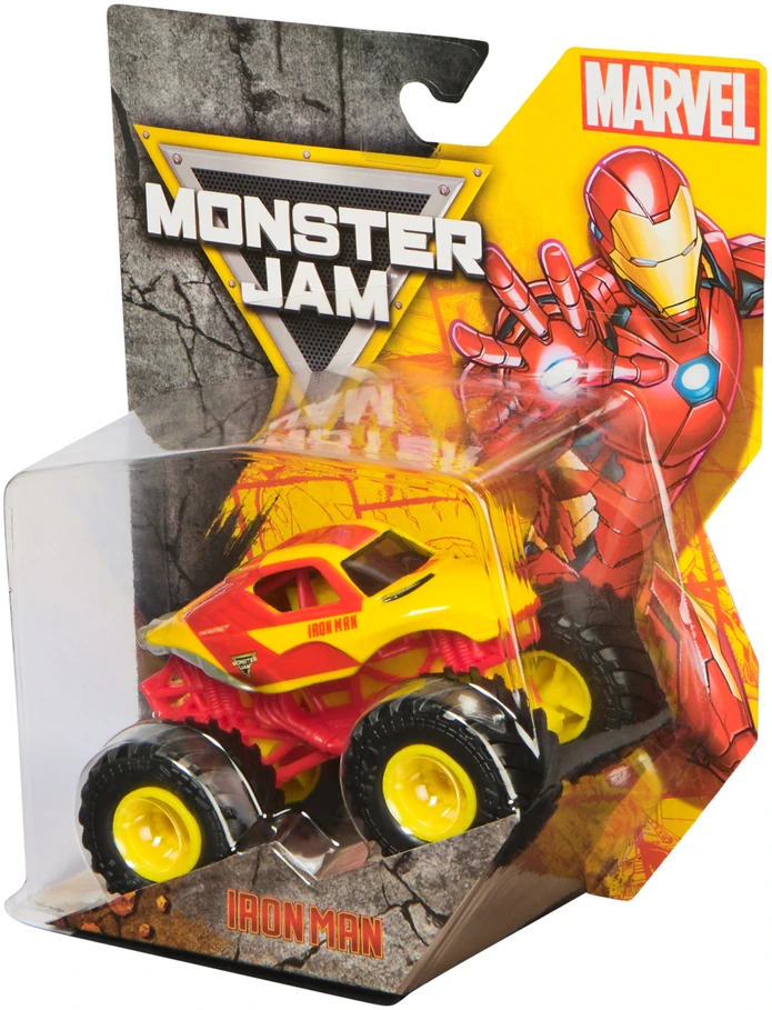 Monster Jam Auto Monster Truck Marvel serijos 2 transporto priemonė Iron Man 1:64
