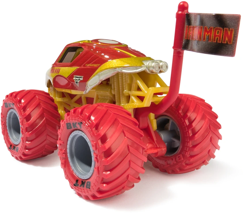 Monster Jam Auto Monster Truck Marvel serijos 2 transporto priemonė Iron Man 1:64