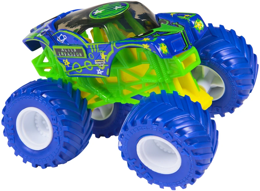 Monster Jam Auto Monster Truck transporto priemonė Alien Invasion 1:64