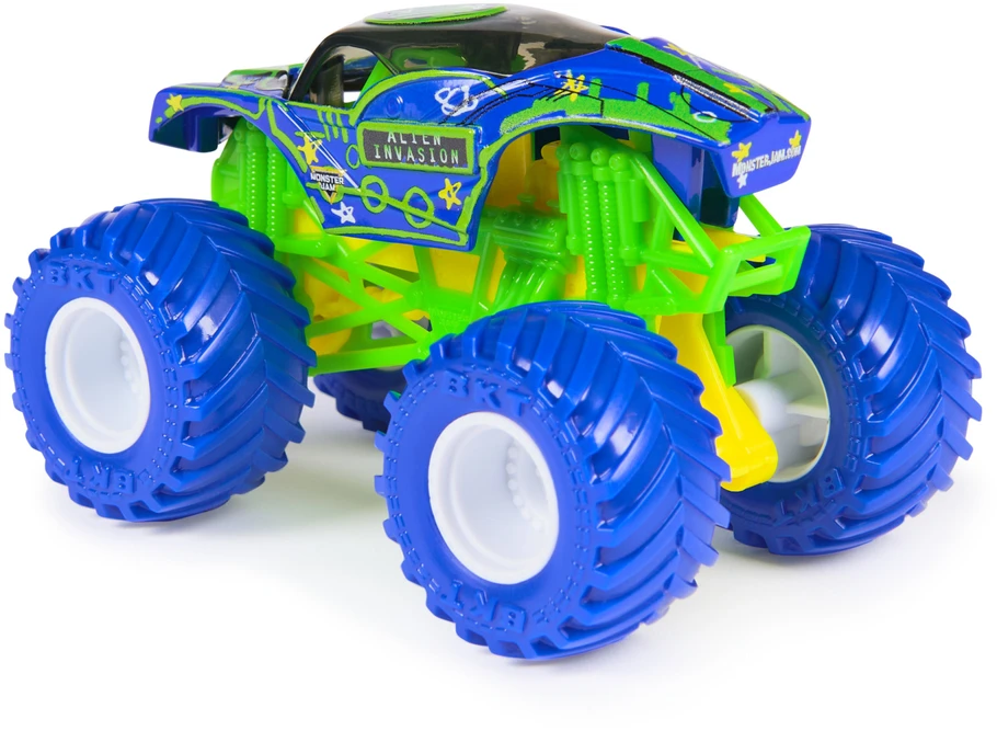 Monster Jam Auto Monster Truck transporto priemonė Alien Invasion 1:64