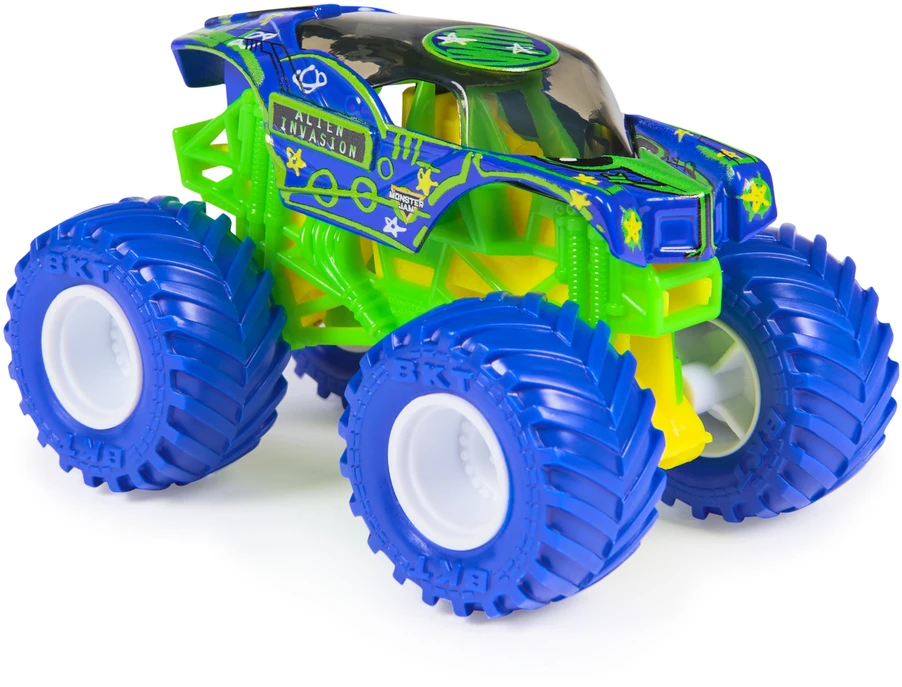 Monster Jam Auto Monster Truck transporto priemonė Alien Invasion 1:64
