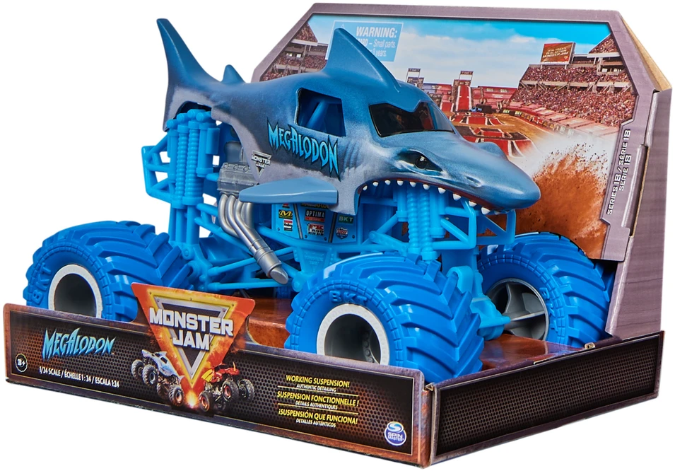 Spin Master Monster Jam MNJ VHC 1-24 Die Cast Megalodon M18 GML