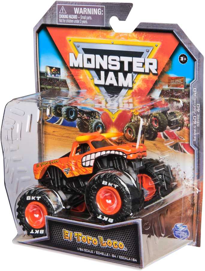 Monster Jam Auto Monster Truck serijos 40 transporto priemonė El Toro Loco 1:64