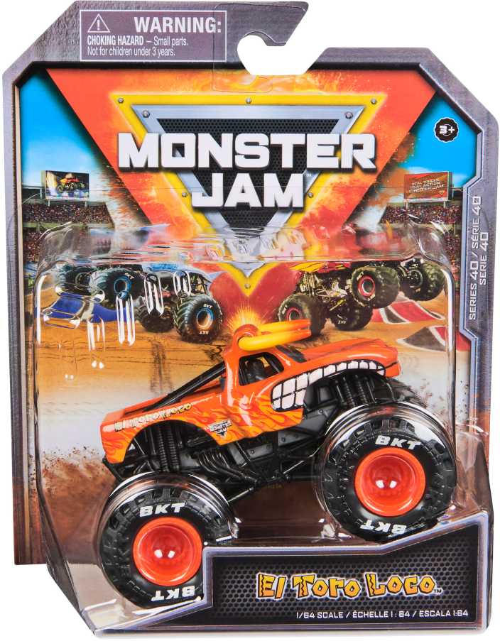 Monster Jam Auto Monster Truck serijos 40 transporto priemonė El Toro Loco 1:64