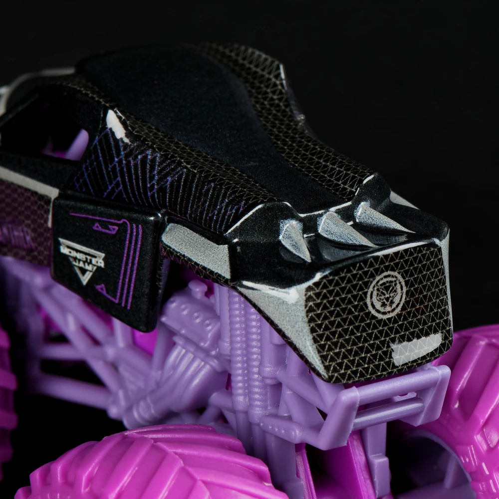 Monster Jam 5 transporto priemonių rinkinys Monster Truck Marvel Heroes 1:64
