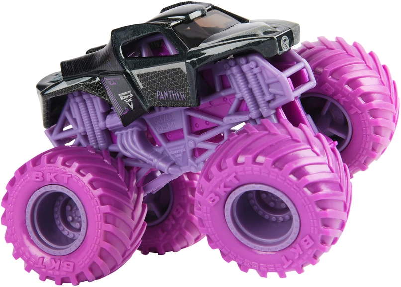 Monster Jam 5 transporto priemonių rinkinys Monster Truck Marvel Heroes 1:64