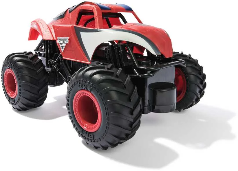 Monster Jam dviejų nuotoliniu būdu valdomų transporto priemonių rinkinys Monster Jam 1:24 „Marvel Super Hero Challenge RC“