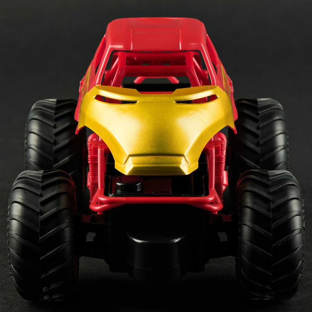 Monster Jam dviejų nuotoliniu būdu valdomų transporto priemonių rinkinys Monster Jam 1:24 „Marvel Super Hero Challenge RC“