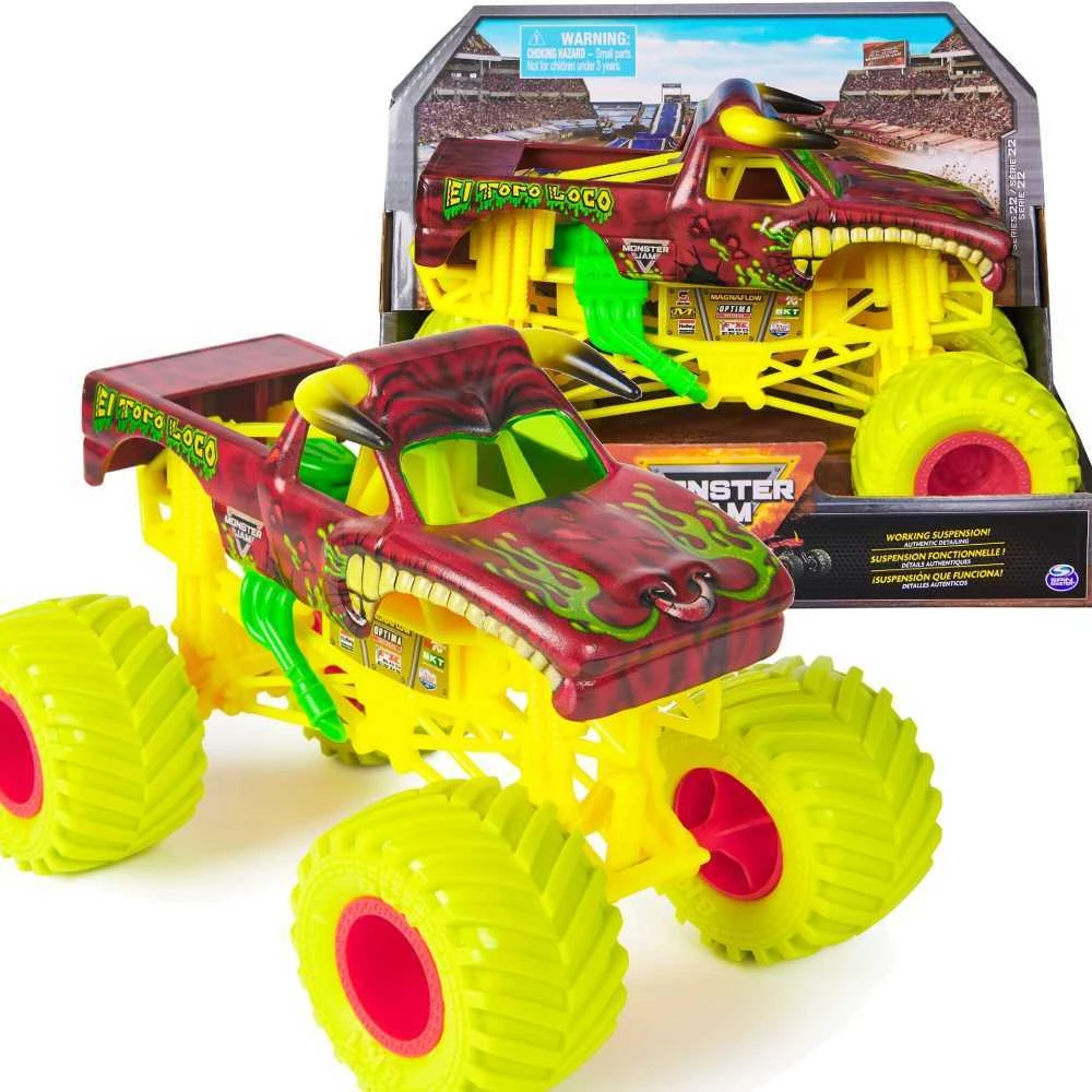 Monster Jam Metalinis automobilis 1:24 El Toro Loco 19 cm