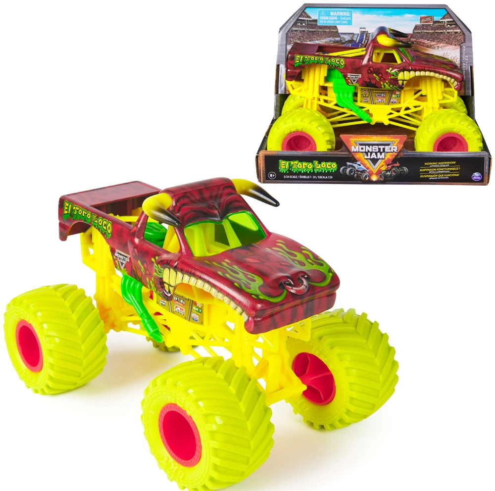 Monster Jam Metalowy Važiuoklė 1:24 El Toro Loco 19 Cm