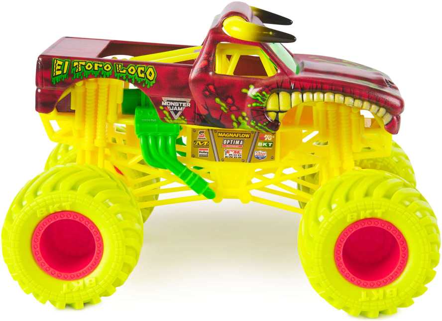 Monster Jam Metalowy Važiuoklė 1:24 El Toro Loco 19 Cm
