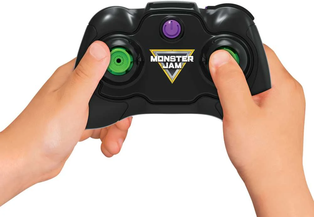 Nuotoliniu būdu valdomas visureigis MONSTER JAM RC Smash & Bash Grave Digger