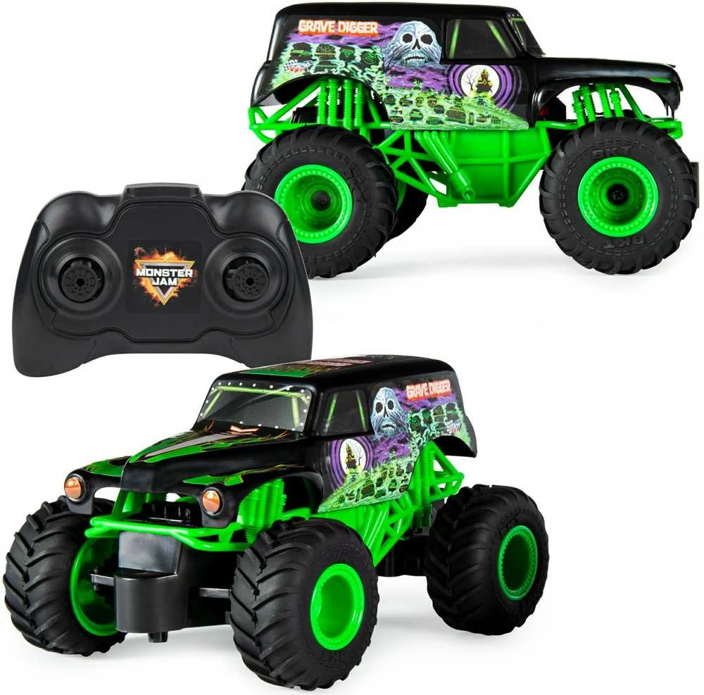 Spin Master MONSTER JAM visureigis RC 1:24 Grave Digger, 6044955