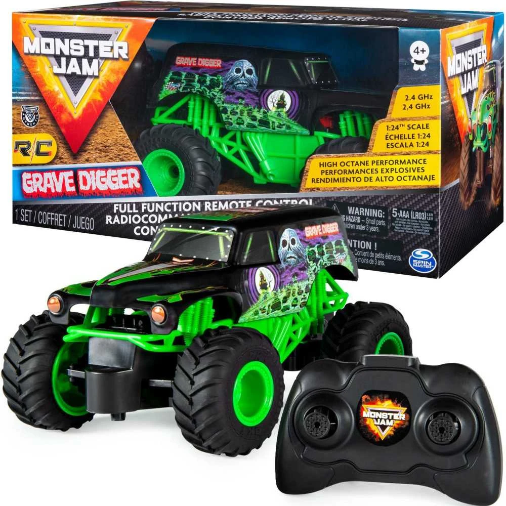 Spin Master MONSTER JAM visureigis RC 1:24 Grave Digger, 6044955