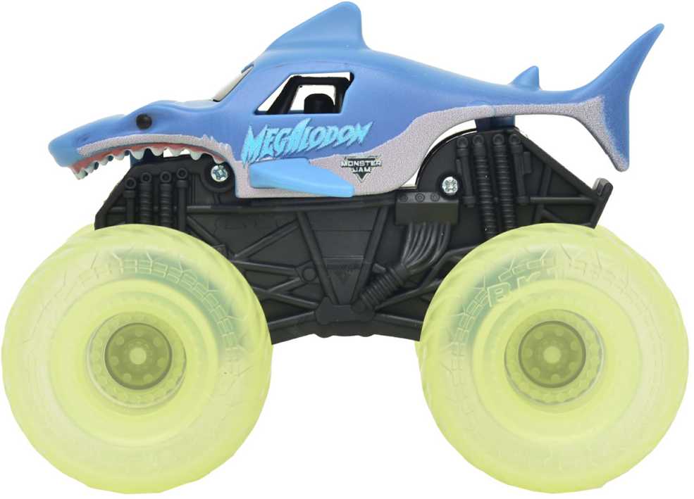 Monster Jam Transporto priemonė su apšviestais ratais 1:43 Megalodon
