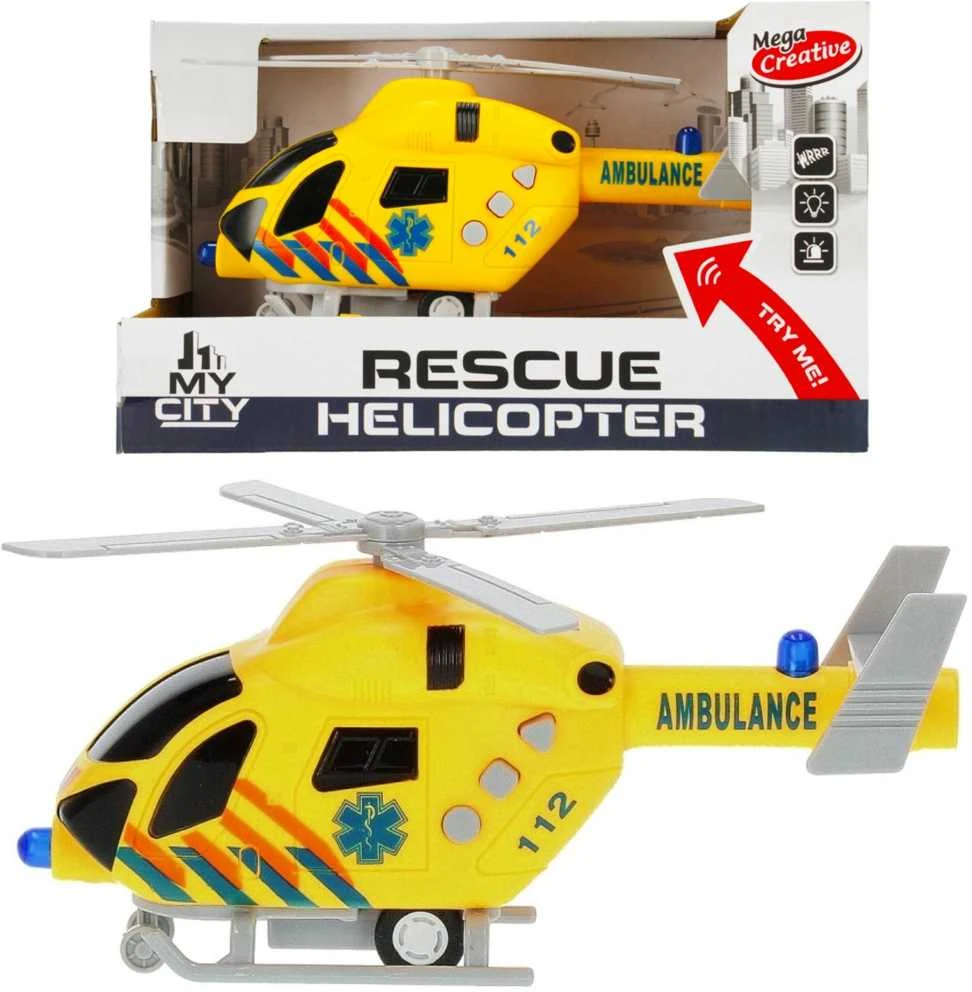 Mega Creative HELICOPTER B/O 23X14X10 MC MY CITY WB 36/72