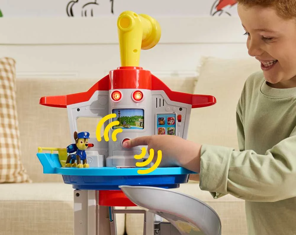 Spin Master Paw Patrol - „My Size Lookout Tower“ apžvalgos bokštas su figūrėle ir automobiliu, 75 cm